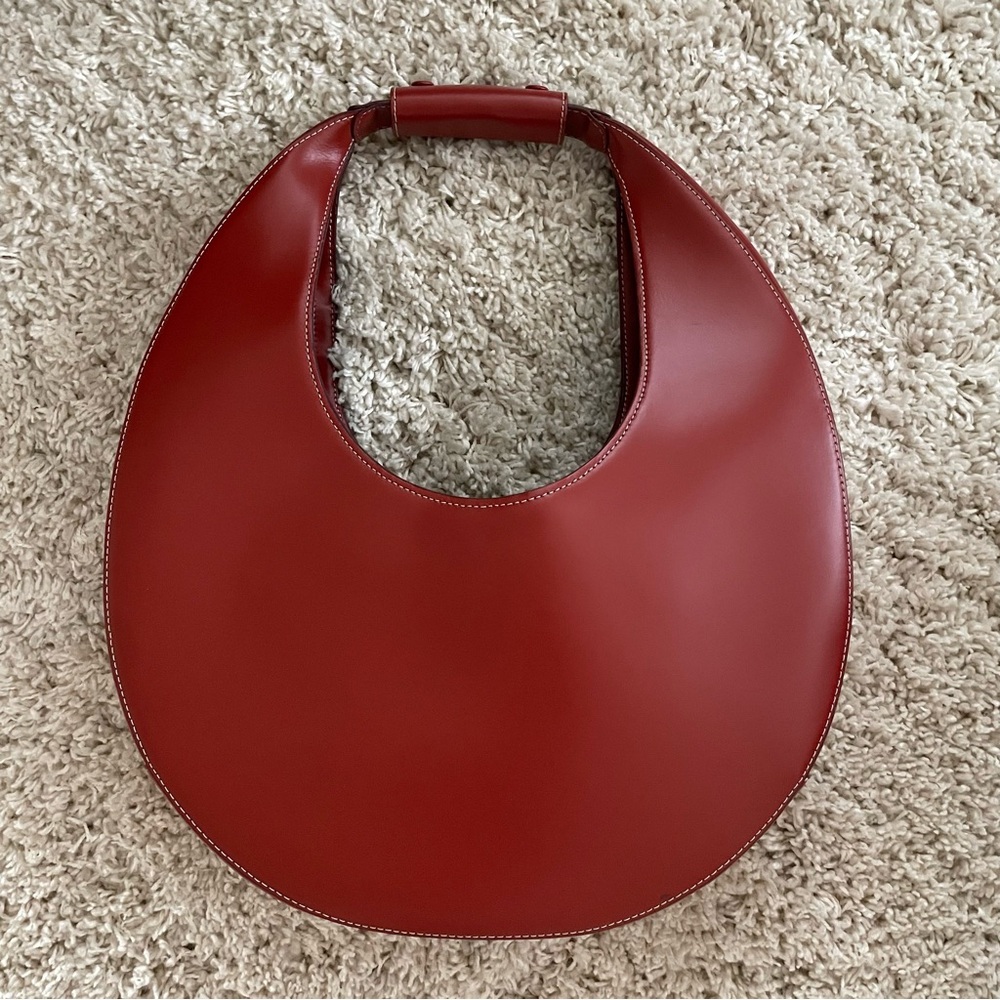 STAUD Large Moon Bag in Cognac - Includes Dust Bag - Picture 11 of 13
